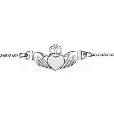 Classic Claddagh Personalised Bracelet