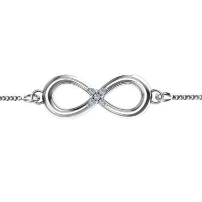 Infinity Bracelet With Centre Accents