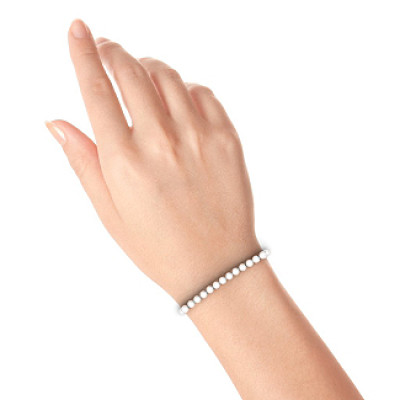 Freshwater Pearl Stretch Personalised Bracelet