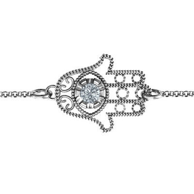 Horizontal Hamsa Personalised Bracelet