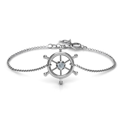 Ships Wheel Personalised Bracelet