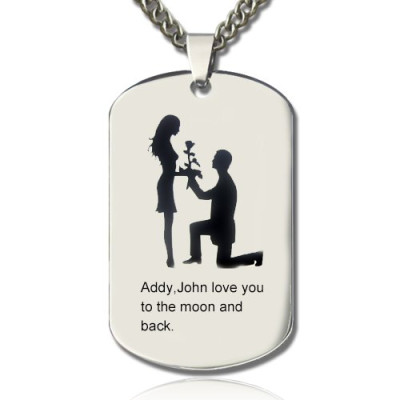 Name Necklace - Marriage Proposal Dog Tag