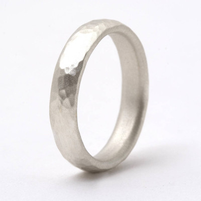 Thin Hammered Ring