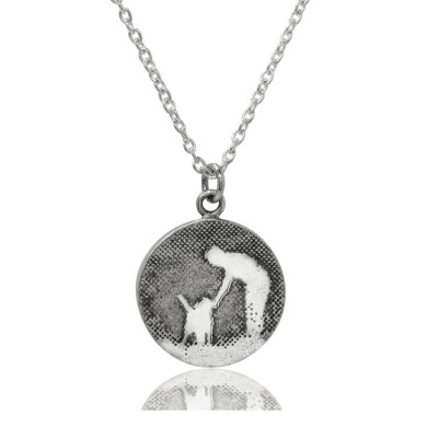 Personalised Necklaces - Walk With Me Dog Necklace