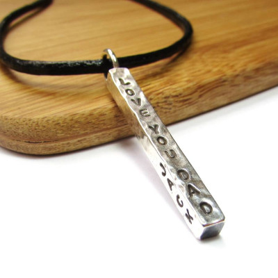 Personalised Necklaces - ChunkyBar Necklace