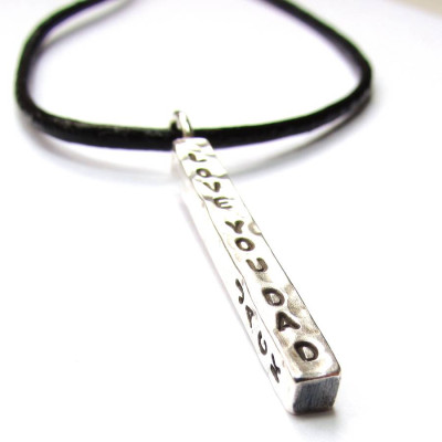 Personalised Necklaces - ChunkyBar Necklace