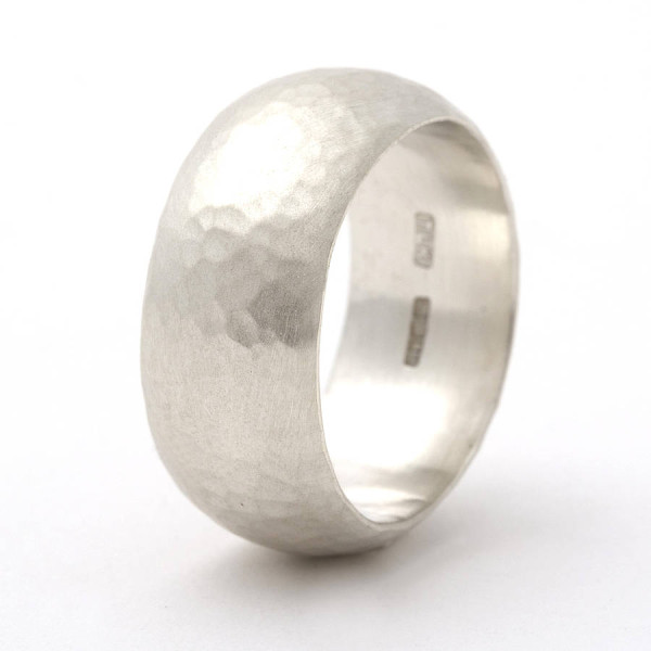 Chunky Rounded Hammered Ring