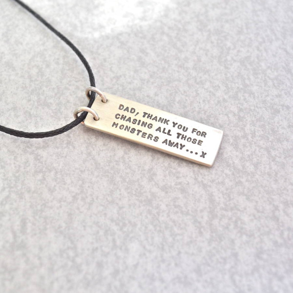 Personalised Necklaces - DadsHidden Message Necklace