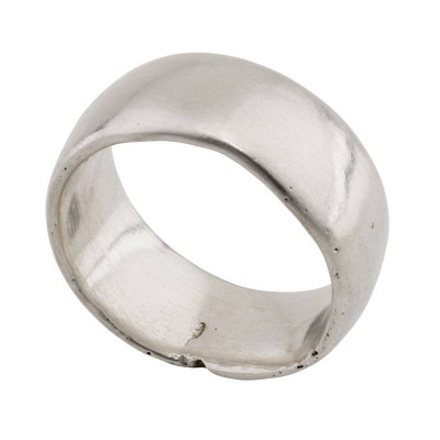 Domed Sand Cast Wedding Ring
