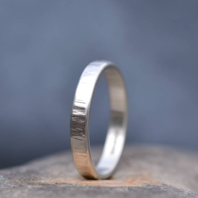 Handmade Rippled Wedding Ring