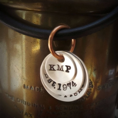 Personalised Necklaces - Mens Flippy Disk Necklace