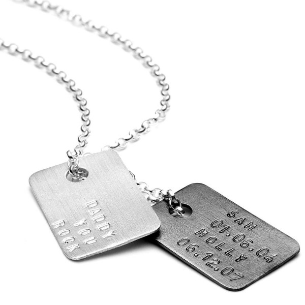 Personalised Necklaces - Mens Tag Necklace