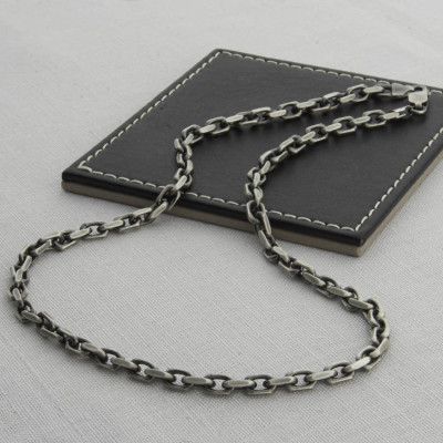 Personalised Necklaces - Mens Anchor Chain Style Necklace