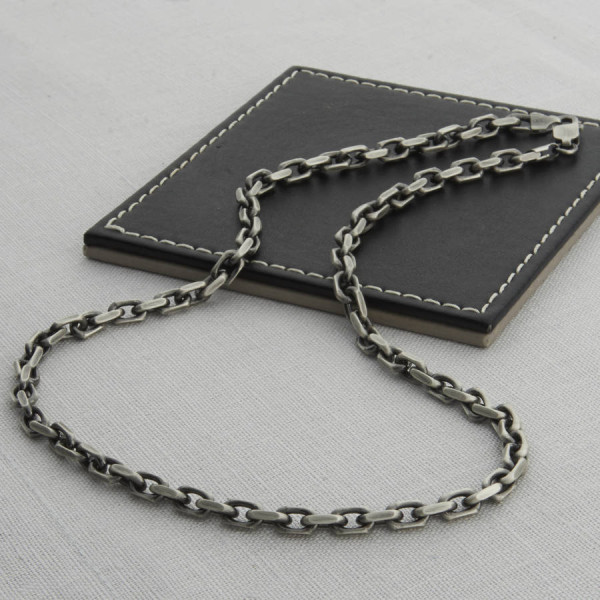 Personalised Necklaces - Mens Anchor Chain Style Necklace
