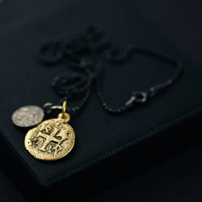 Personalised Necklaces - Mens Pieces Of Eight Pirate Necklace