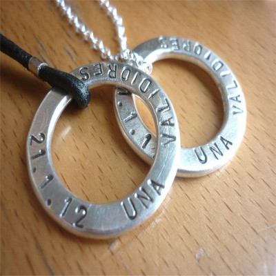 Personalised Necklaces - Two Wedding Necklaces