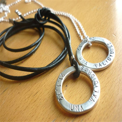 Personalised Necklaces - Two Wedding Necklaces