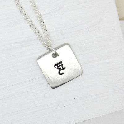 Personalised Necklaces - Old English Style Font Necklace