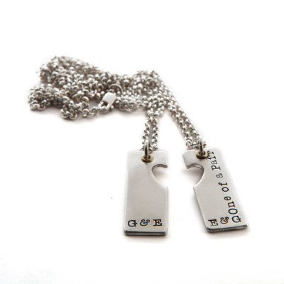 Personalised Necklaces - A Pair Necklace
