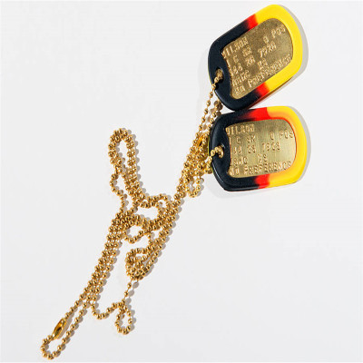 Personalised Necklaces - Brass Dog Tag Necklace