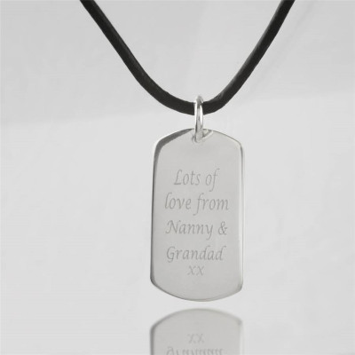 Personalised Necklaces - Coordinates Dog Tag Necklace