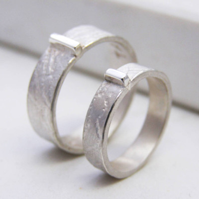Contemporary His And Hers Rings