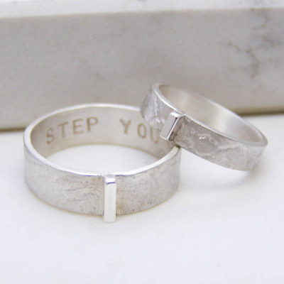 Contemporary His And Hers Rings
