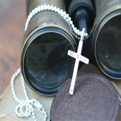 Love And Protect Cross Mens Chain