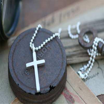 Love And Protect Cross Mens Chain