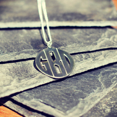 Personalised Necklaces - Mens Monogram Necklace