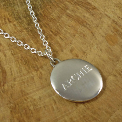 Personalised Necklaces - MensPebble Necklace