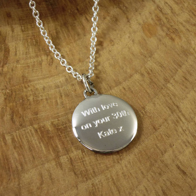 Personalised Necklaces - MensPebble Necklace
