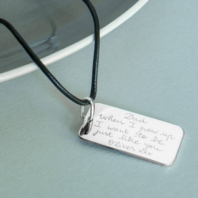Personalised Necklaces - Mens Dog Tag Necklace