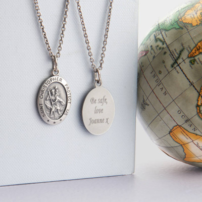 Personalised Necklaces - Mens St ChristopherNecklace