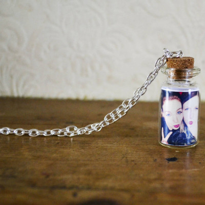 Personalised Necklaces - Photo Bottle Charm Necklace