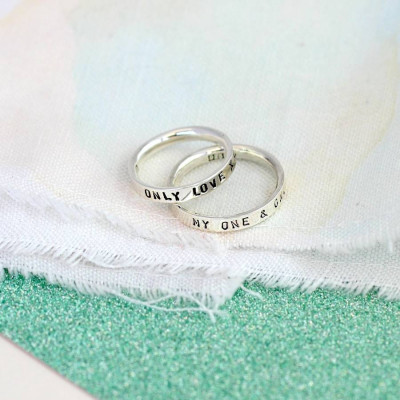 Script Ring For Couples