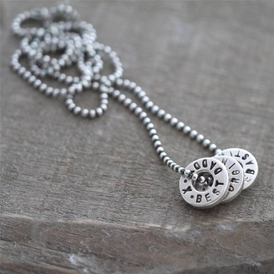 Personalised Necklaces - Washer Necklace