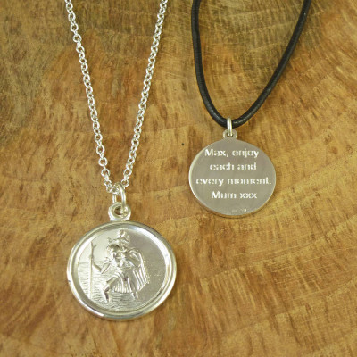 Personalised Necklaces - St Christopher Necklace