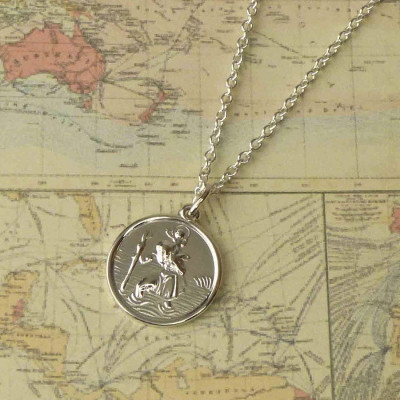 Personalised Necklaces - St Christopher Necklace