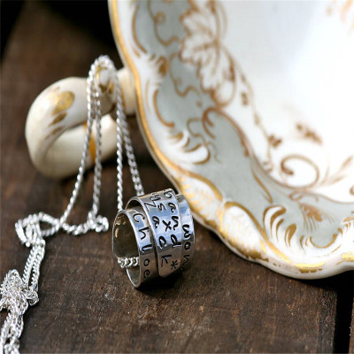 Personalised Necklaces - Scroll Necklace