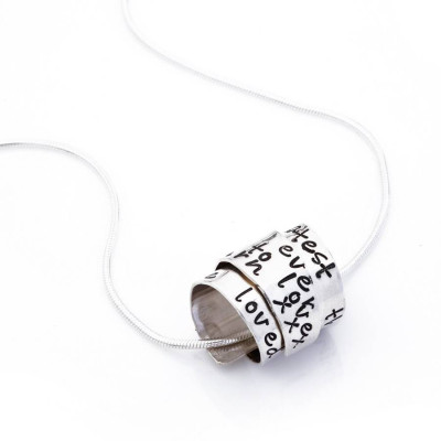 Personalised Necklaces - Scroll Necklace