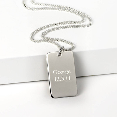 Personalised Necklaces - Dog Tag Necklace