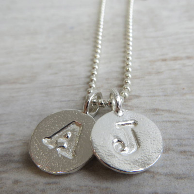 Personalised Necklaces - Letter Charm And Ball Chain Necklace