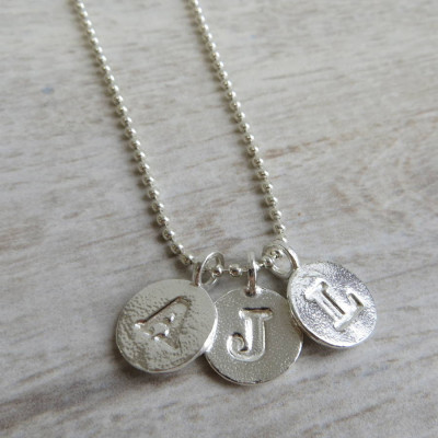 Personalised Necklaces - Letter Charm And Ball Chain Necklace