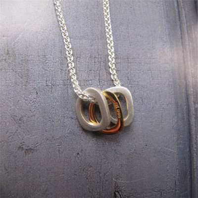 Personalised Necklaces - Ovals Necklace With