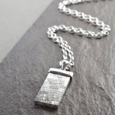 Personalised Necklaces - Tipped Meteorite Necklace