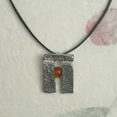 Personalised Necklaces - Stonehenge Rising Sun Necklace