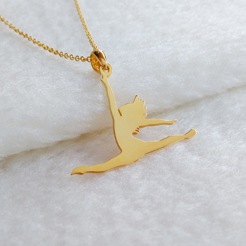 Dancer Jumping Necklace
