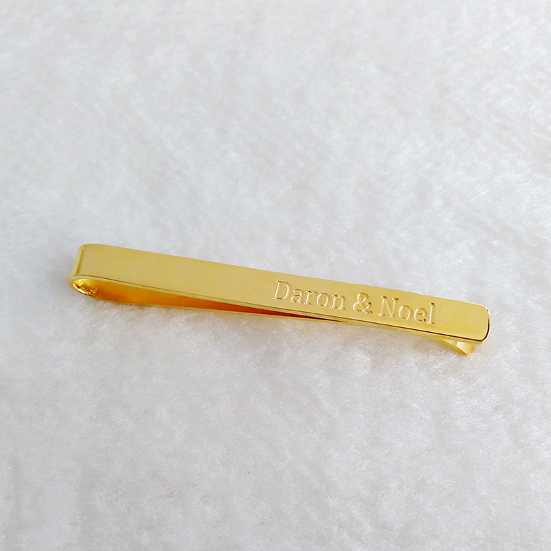 Double Name Tie Clip