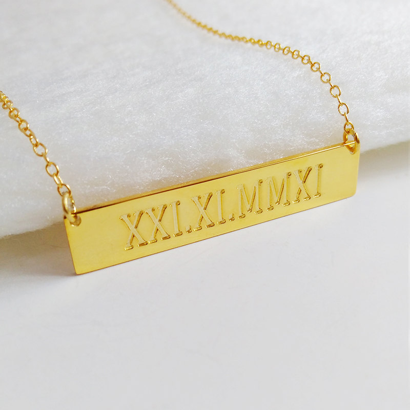 Gold Bar Necklace